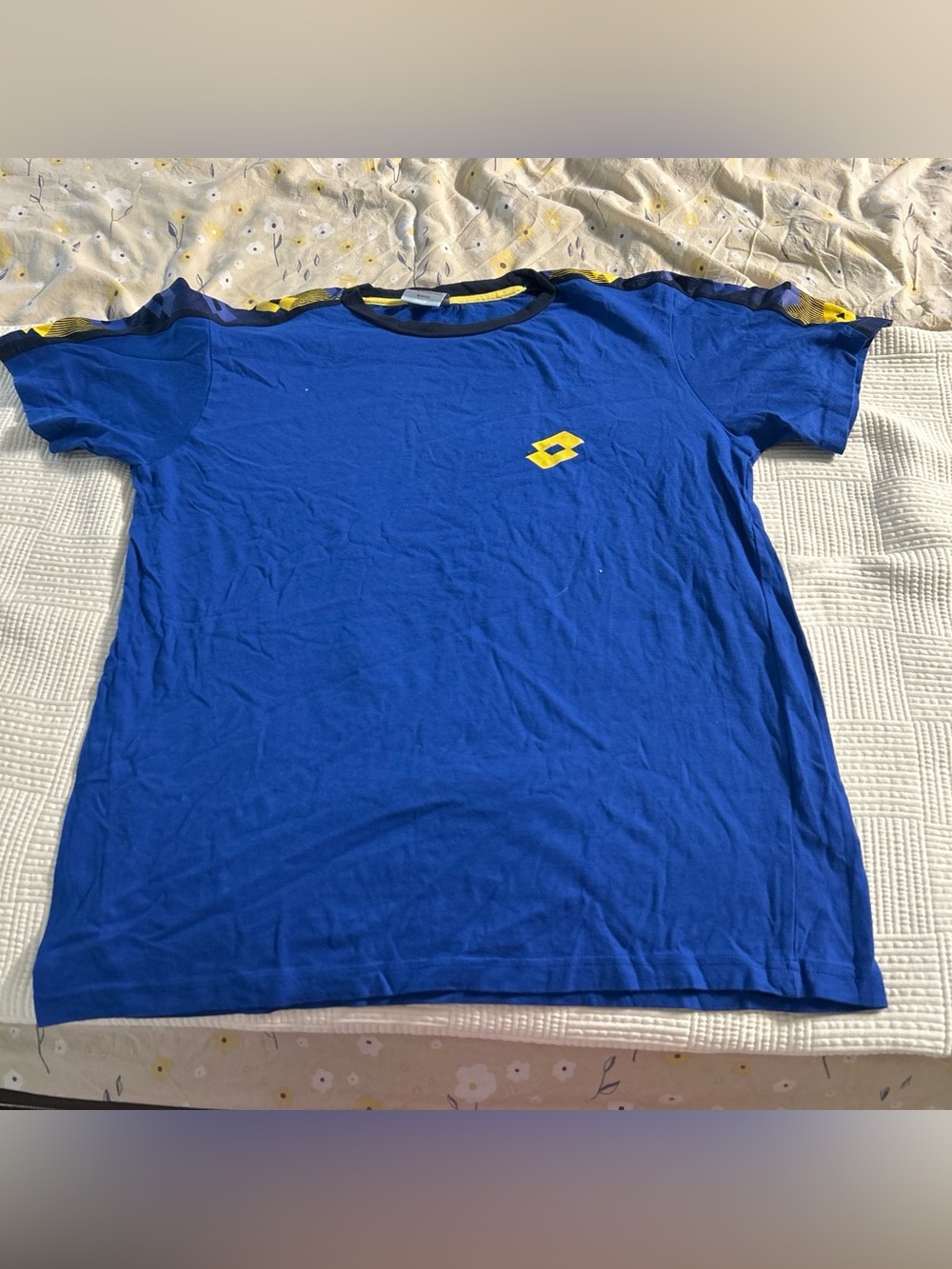 Blue kids Logo Tee with Yellow Accents